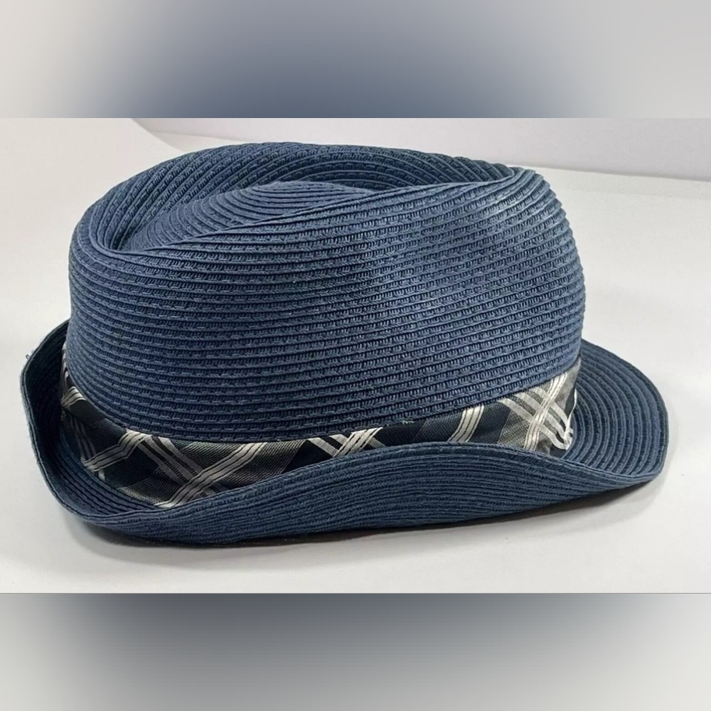 Bailey's of Hollywood Hat Men’s Sz L Blue Necktie Detail